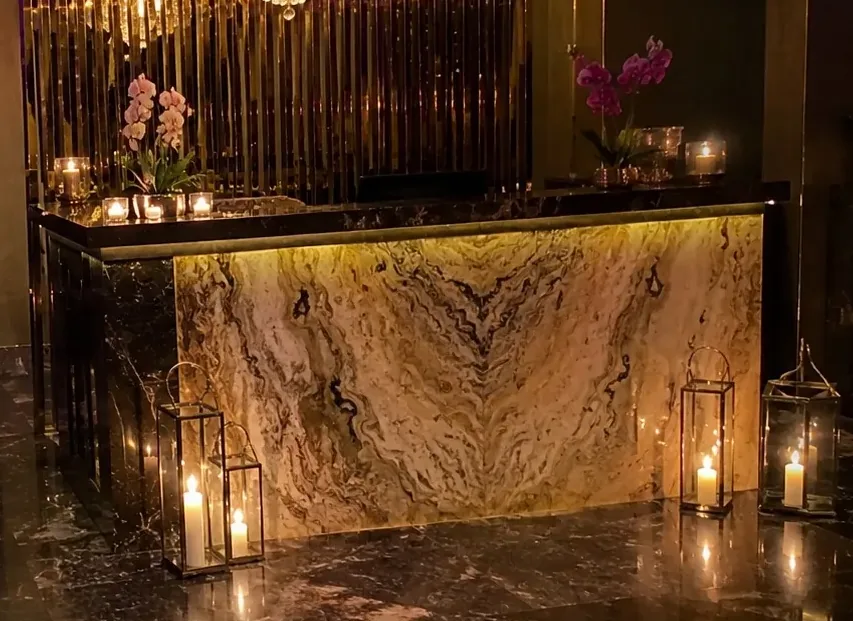 Resepsiyon karşılama alanı — Lila Spa, Silivri misafirlerine hizmet veren salon