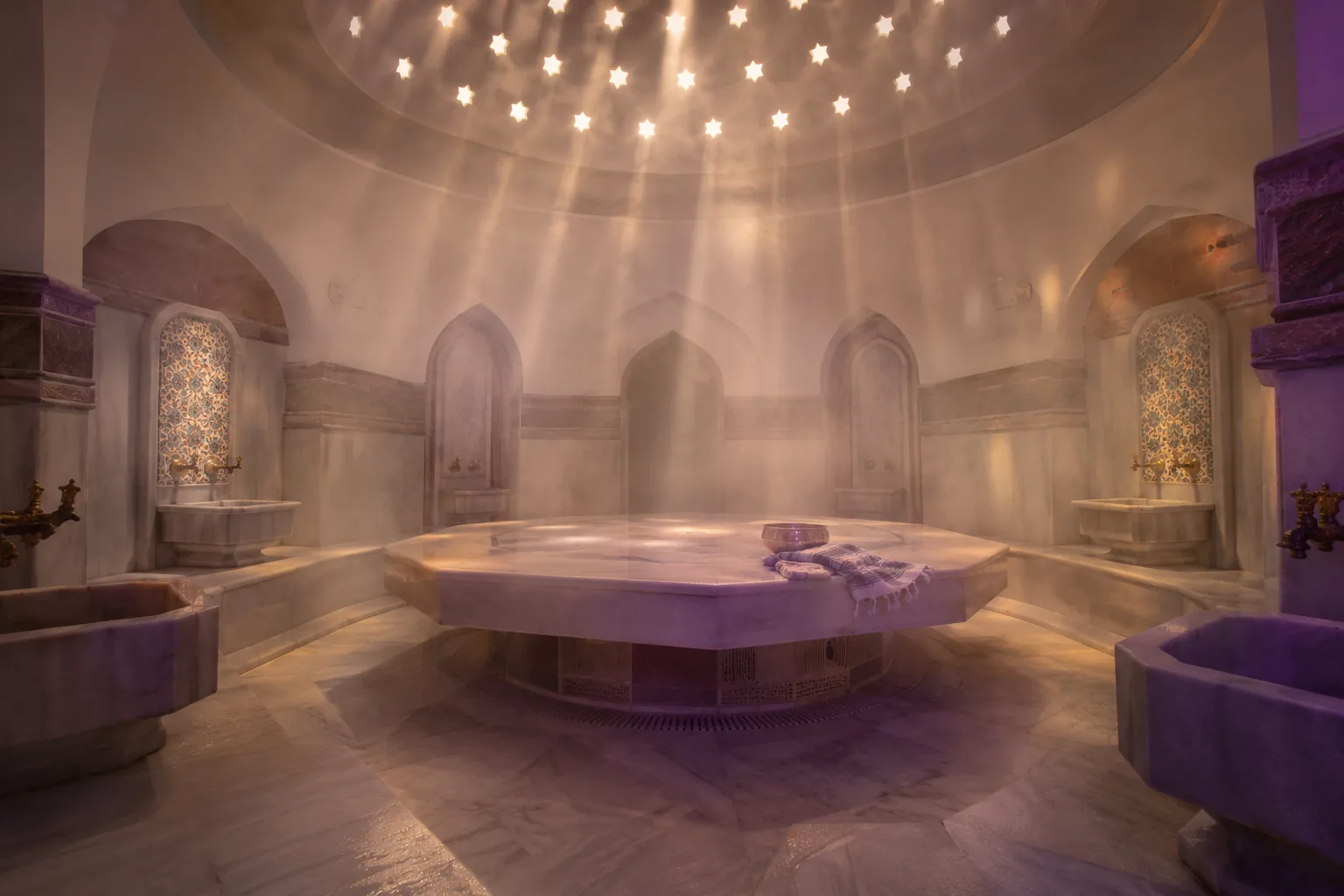 Türk hamamı göbek taşı — Lila Spa, Silivri misafirlerine hizmet veren salon